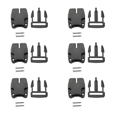 Maxmoral 6PCS Black 42mm Size Hot Tub Spa Cover Lock with Key Clip Center Release Cover Clip Replacement Latch Kit with 6 Keys and 12 Screws