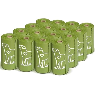 240 Count Unscented 13” x 9”Dog Poop Bags Rolls, Leakproof Strong & Sturdy Waste Bags for Doggie Cat Pet