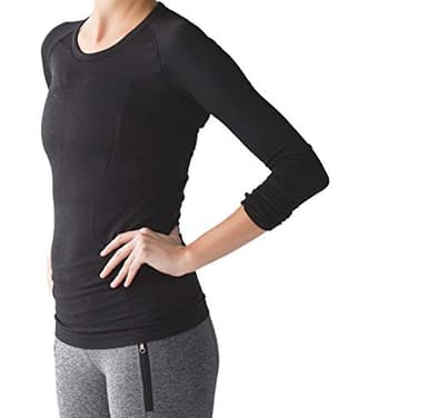 Lululemon Swiftly Tech Long Sleeve Crew (Black, 12)
