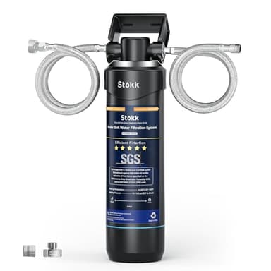 Stokk UC50 Under Sink Water Filter, Reduces Lead, Chlorine, Bad Taste & Odor, 26000 Gallons Under Counter Water Filter Systems Direct Connect to Kitchen Faucet, NSF/ANSI 372& 42& 53