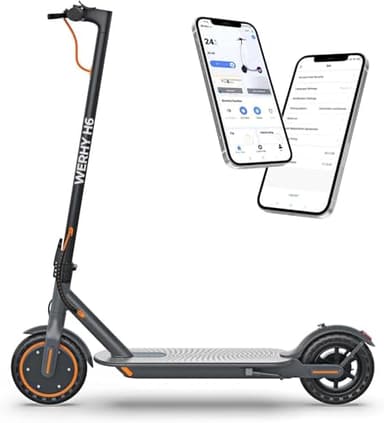 WERHY Electric Scooter, 350W/500W Motor, Top Speed 19/22 mph, Max 16/23/28Miles Ranges, Foldable E Scooter for Adults (8.5''-350W-19Mph)
