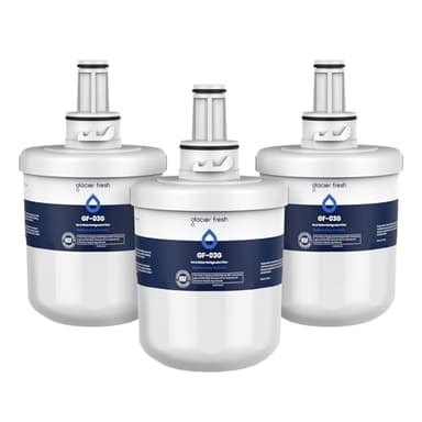 GLACIER FRESH Replacement for DA29-00003G Water Filter, Compatible with Samsung* Aqua-Pure Plus, DA29-00003F, DA29-00003B, HAFCU1, RFG237AARS, FMS-1, RS22HDHPNSR, RSG257AARS, WSS-1, 3 Pack