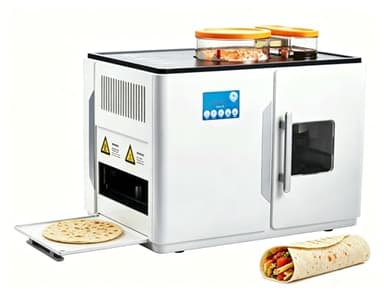 Aetherion Fully Automatic Roti Maker, Electric Chapati Making Machine, Tortilla Pancake Machine with Touchscreen, Adjustable Thickness, One Key to Make 20 Pcs for Chapati, Flour Tortilla, Dosa