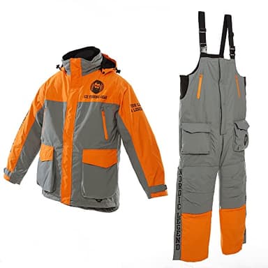 Nordic Legend Aurora Series Ice Fishing Suit with Floatation, Insulated Waterproof Bibs and Jacket for Ice Fishing (Size: X-Large)