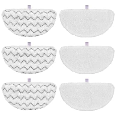 6 Pack 1940 for Bissell Steam Mop Pads for Bissell PowerFresh Steam Mop 1806 1544 1440 2075A 2685A 1940W 19404 Series, Model 19402 19408 1940a 1940f 1940q 1940t B0006 B0017, Part #5938#203-2633