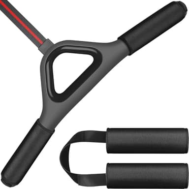 Handle Cover for Rowing Machines, Compatible with Peloton and Concept 2 Rower, Row Without Pain, Upgraded with Hook and Loop Tape, Strong Absorbent, Tailored for Rowing (2026 New Version), Black