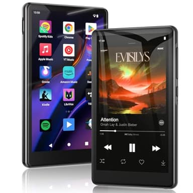 RUIZU 83GB Android MP3 Player with Bluetooth and WiFi, 4.5" IPS Touchscreen Music Player with Spotify, Pandora, Amazon Music, Parental Control MP4 MP3 Player for Kids with Libby, Audible, Up to 1TB