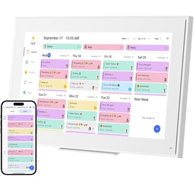 15.6-inch Wall Digital Calendar,Smart WiFi Calendar & Chore Chart,Full HD Touchscreen Interactive Display for Family Schedules-Wall/Desk Mountable Planner,Meeting Reminders & Deadline Tracking