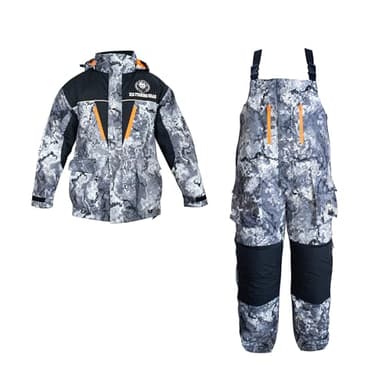 Nordic Legend Legendary Camo Ice Fishing Suit Waterproof Gear for Ice Fishing and Snowmobiling(Size:Large)