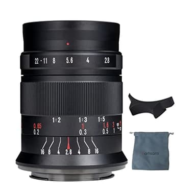 7artisans 60mm F2.8 II Manual Focus APS-C Macro Lens for Fujifilm X-Mount X-A1 X-A2 X-A3 X-A5 X-T1 X-T2 X-T3 X-T10 X-T20 X-T30 X-E1 X-E2 X-E3 X-Pro2 X-Pro3 Cameras