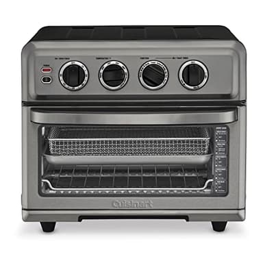 Cuisinart Air Fryer Toaster Oven with Grill, 1800W 8-1 Air Fryer Oven with Bake, Convection Bake, Grill, Broil and Warm Options, Large Capacity, 60-Minute Timer, TOA-70BKS, Black SS