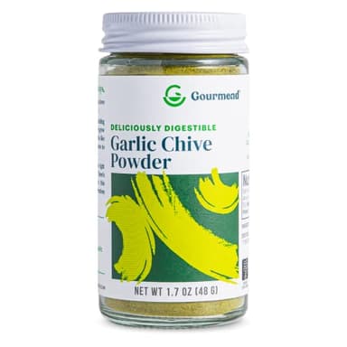 Gourmend Foods Garlic Chive Powder – Monash Certified Low FODMAP, Filler Free, Gluten Free, 100% Natural, No Corn Starch, Maltodextrin, "Flavors" or Other Fillers