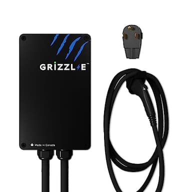 Grizzl-E Classic, Level 2 240V / 40A Electric Vehicle (EV) Charger, UL Certified, Metal Case Enclosure, Indoor/Outdoor Electric Car Fast Wall Charging Station, NEMA 6-50 Plug, Classic Black