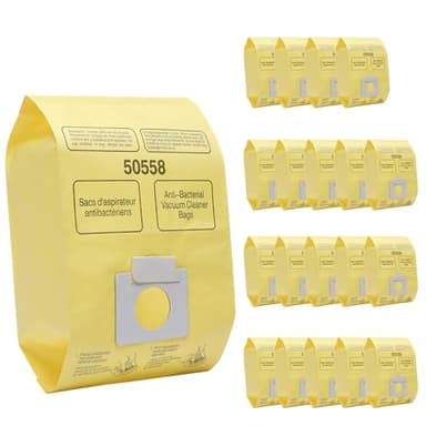 BIHARNT 20 Pack vacuum bags Compatible with Kenmore Canister 5055, 50557,50558 and Type C,C-18, 53292, 200 Series, 400 Series, 600 Series, 700 Series, 800 Series Vacuum