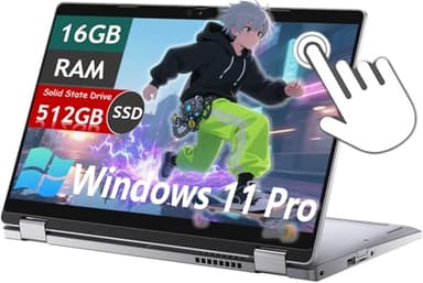 Dell Latitude 5310 2-in-1 Laptop Touchscreen Business, 13.3" FHD(1920x1080), Core i7-10610 1.8GHz, 16GB DDR4 RAM, 512GB SSD, Backlit Keyboard, Windows 11 Pro (Renewed)