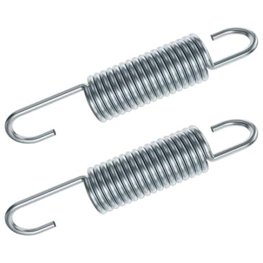 kzfuli 3-5/8 Inch Replacement Recliner Chair Mechanism Furniture Tension Springs Long Neck Style ，Long Neck Hook Style-Recliner Replacement Parts-3.46 Inch Inside Hook to Hook (Silver White 2Pcs)