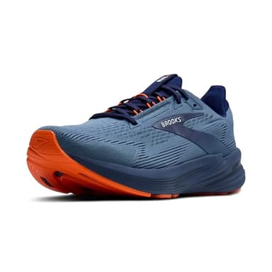 Brooks Men’s Revel 8 Neutral Running & Walking Shoe - Blue/Blue/Orange - 11 Medium