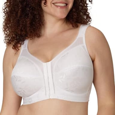 Playtex womens 18 Hour Front-close Wirefree W/ Flex Back Us4695 Bras, White, 42DD US
