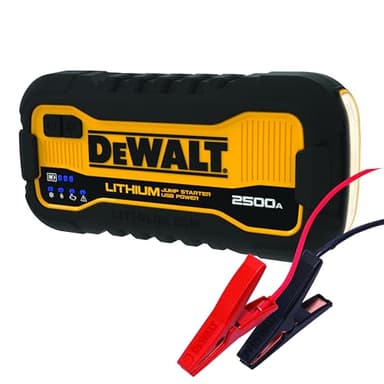DeWalt DXAELJ25C 2500 Peak Amp Lithium Jump Starter with USB Power Bank and Carrying Case