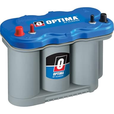 OPTIMA® Batteries High Performance D27M BLUETOP® Dual Purpose Deep Cycle and Starting Sealed AGM Boat and RV Battery, 800 CCA, Dual Terminal, Maintenance Free, Versatile Mounting