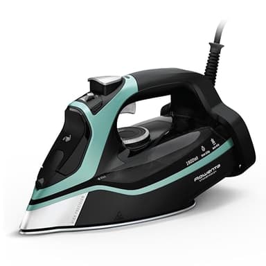 Rowenta Steam Force Stainless Steel Soleplate Steam Iron for Clothes, 400 Microsteam Holes, 1800 Watts, Ironing, Fabric Steamer, Garment Steamer, Digital Display, Precision Tip, DW9440