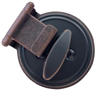 Deadbolt Secure, Prevent Lock Bumping, Prevent Lock Picking, for in-Swinging and Out-Swinging Doors, Install in Minutes, no Drilling (Bronze)