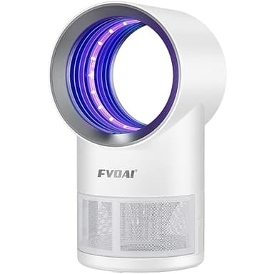 Fly Trap Indoor,Fruit Fly Traps for Indoors Mosquito Trap Indoor Insect Trap with Suction, Time Setting, Bug Light & 10 Pcs Sticky Glue Boards (White)