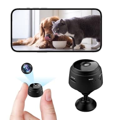 ZMDCAM Hidden Camera Wireless, Mini Spy WiFi 1080P HD Camera for Home Security, APP Control Surveillance Camera Indoor Outdoor for Baby Pet, Secret Nanny Cam with Night Vision(Video Only)