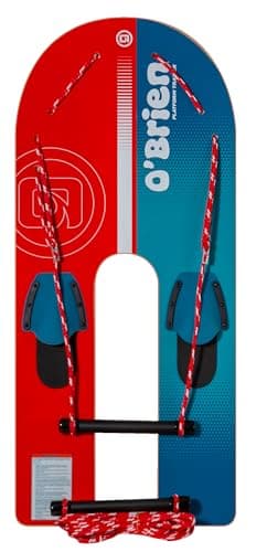 O’Brien Platform Trainer Waterski – 46″ Bamboo U-Platform Beginner with Slip-in Bindings, Trainer Rope & Handle – Ideal for Kids Learning Waterskiing