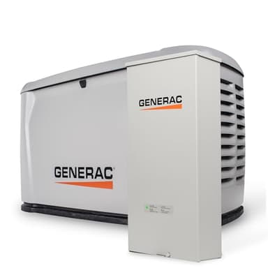 Generac 14kW Home Standby Generator for home use with 200 amp transfer switch, built-in cellular connectivity, whole house generator for power backup