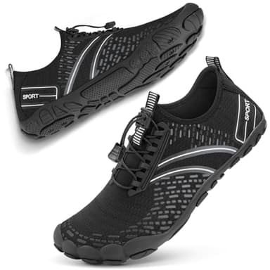 ATHMILE Hiking Barefoot Water Shoes for Women Men Beach Swim Aqua Pool River Quick Dry Athletic Wide Toe Outdoor Sport Kayaking Boating Rock Climbing Yoga Lake