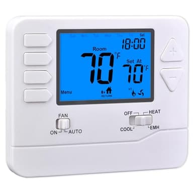 Suuwer 5-1-1 Day Programmable Heat Pump Thermostat for Home up to 2 Heat and 1 Cool