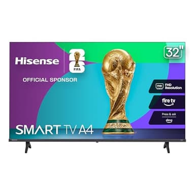 Hisense 32-Inch Class A4 Series FHD 1080p Smart Fire TV (32A4NF, 2025 Model) - DTS Virtual: X, Slim Bezel Design, Alexa Built in