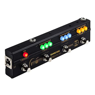 SONICAKE Acoustic Pedal Guitar Effect Acoustic Pedal Multi Effects Preamp Chorus Delay Reverb Acoustic Guitar Pedal Sonic Wood with XLR Output