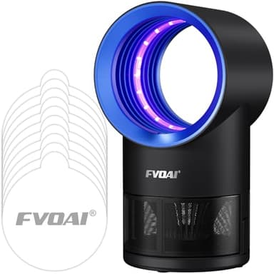 Fly Traps Indoor,Fruit Fly Trap for Indoors Mosquito Trap Indoor Insect Trap with Suction, Time Setting, Bug Light & 10 Pcs Sticky Glue Boards (Blue)