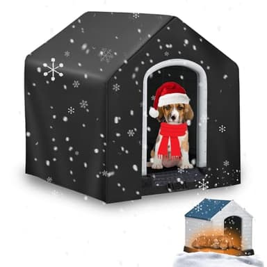 Dog House Cover, Covers for Winter Large Dog House Outdoor Weatherproof (43x42x39in)-Only Cover