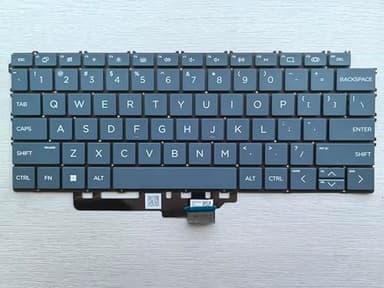 Original New for HP Spectre X360 2-in-1 Laptop 14-EU 14-EU0097NR Full-Size Backlit Slate Blue Keyboard