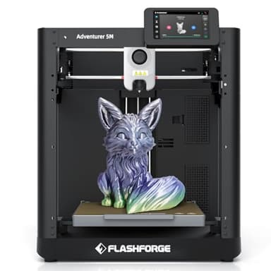 FLASHFORGE Adventurer 5M 3D Printer, 600mm/s Max High-Speed FDM 3D Printers with Auto Leveling, 280°C Direct Extruder with 3S Detachable Nozzle, Core XY All Metal Structure, Print Size 220x220x220mm