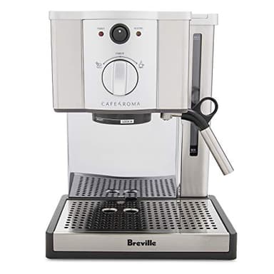 Breville ESP8XL Cafe Roma Stainless Espresso Maker, 9x9x12, Silver