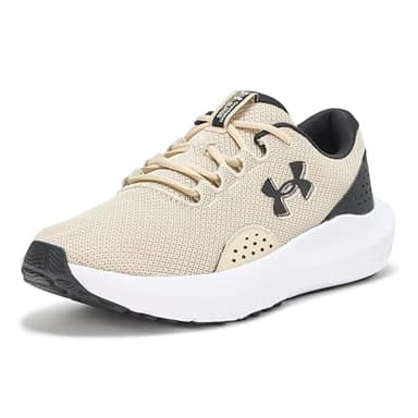 Under Armour Men's Charged Surge 4 Sneaker, Khaki Base/Black/Black, 11