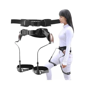 ASHLGQB Power Walking Aid, Wearable Bionic Exoskeleton Power Aid, Adjustable Waist/Leg Circumference, Weak/Medium/Strong Three-Speed, for Heights 145-180cm Right Leg