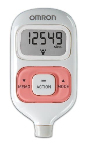 Omron Hj-203pk Activity Tracker, White W/Pink