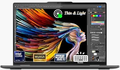 Lenovo - Yoga 7i 16" 16:10 300 Nits WUXGA 2 in 1 Touch-Screen Laptop – 12-Core Ultra 5 125U(Beats i7 1355U) - 2xThunderbolt4 - Wi-Fi6E - Backlit KB- Storm Grey Win11 W/Cloth (16GB RAM | 512GB SSD)