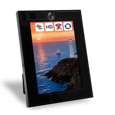 Hidden Spy Camera No Needed WiFi Nanny Cam with Motion Detection 1080P FHD Photo Frame Camera for Home Surveillance Picture Frame Security Cameras No Audio