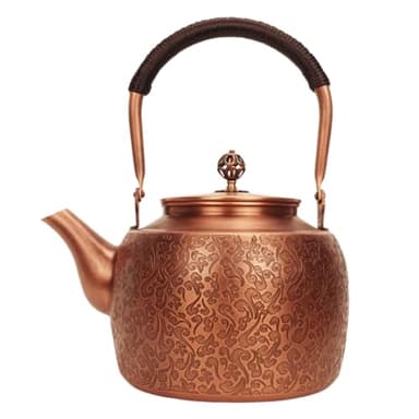 Kkekos Pure Copper Kettle Copper Teapot for Stovetop 1600ml (Type3)