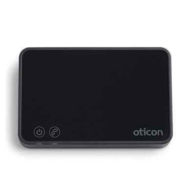 Oticon TV Adapter 3.0, Wireless Audio Streamer for Oticon Hearing Aids, 15m Range, Black