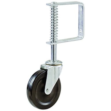 Shepherd Hardware Metal 9785 9785E Spring Loaded Gate Caster, 4-Inch, Black