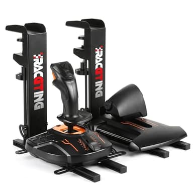 RACGTING Hotas Mount for Logitech X56,X52,X52 Pro, Throttle and Hotas Systems for Thrustmaster T Flight HOTAS,Thrustmaster T.16000M, Thrustmaster TCA,Hotas Desk Mount for The Flight Sim Game Joystick