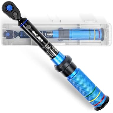 INGJER Torque Wrench, UPGRADE Mini 1/4" Drive Click Torque Wrench,20-240in.lb,Dual-Direction Adjustable 72 Tooth Click 1/4 InchTorque Wrench Bicycle for Bike, Motorcycle,Professionals & DIYers
