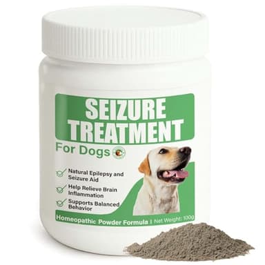 Seizure Support Powder for Dogs & Cats – Natural Epilepsy Supplement, 100g | Helps Reduce Frequency & Intensity of Seizures | Calming, Tasty, Safe Formula